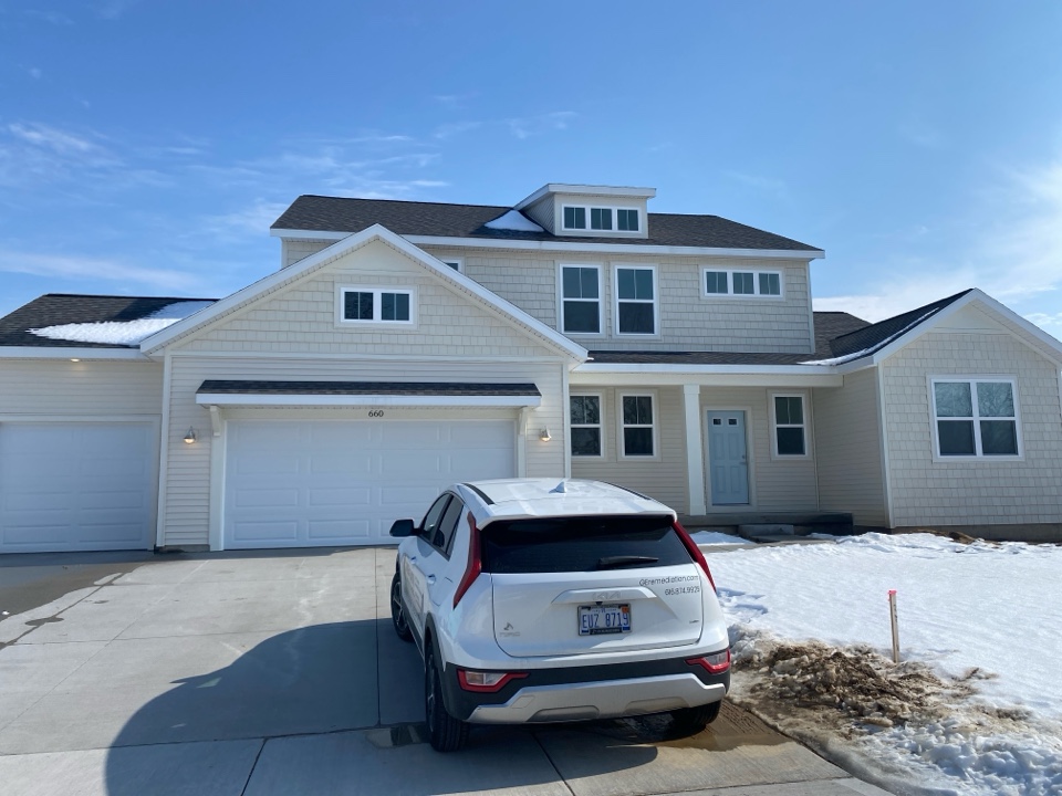 Elevated radon levels was detected at this new construction house. An estimate was given for a radon mitigation system to be installed 