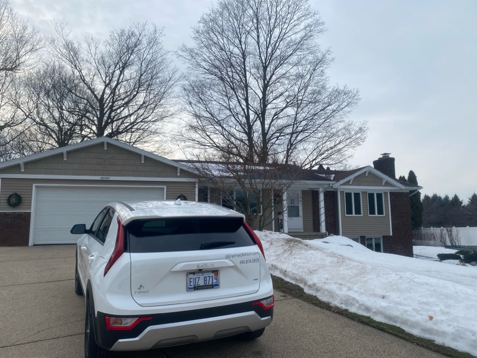Elevated levels of radon gas was found at this house. An estimate was given for a radon mitigation system to be installed 