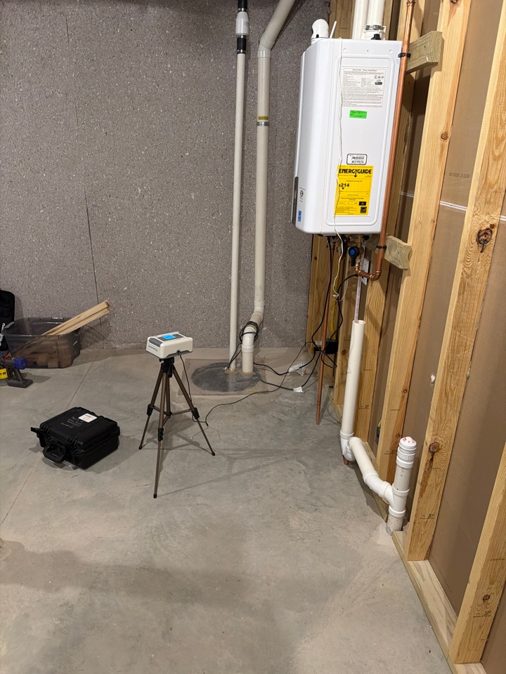 Passive system installation. Passed but some big spikes. If they would like it lower all we need to do is install a fan