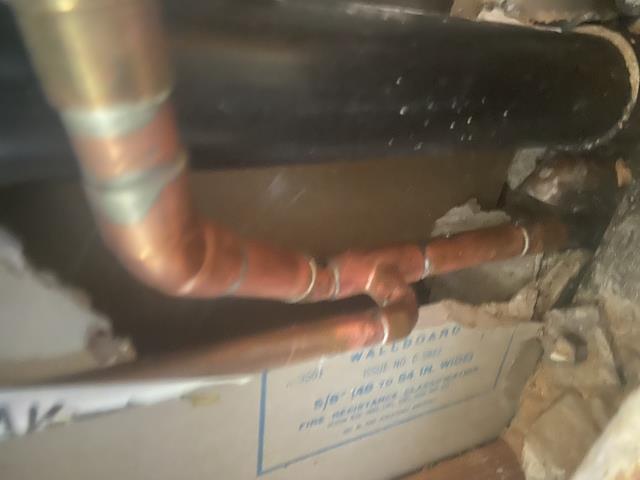 Reroute for a slab leak Reroute for a slab leak