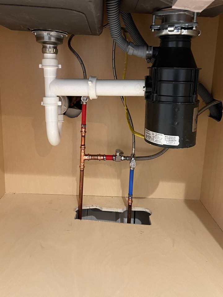 Install new shutoffs for kitchen sink 