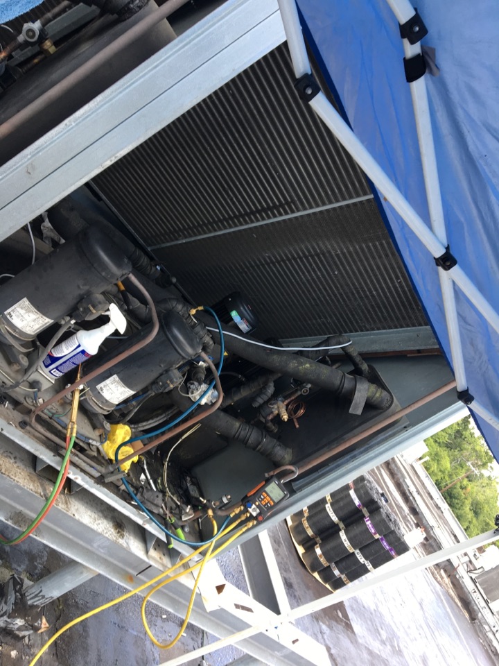 Changing out 2 pumps on Dimplex medical chiller.