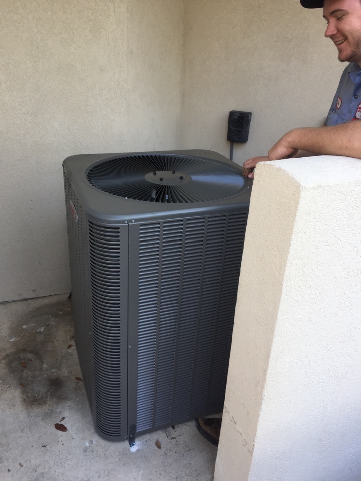 Installing new Lennox condenser 