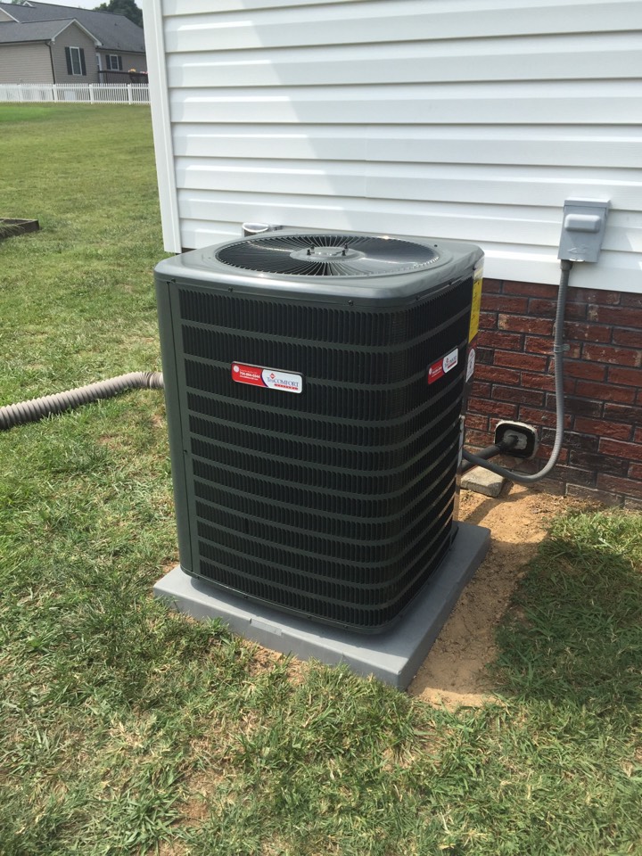 High efficiency GSM TruComfort heat pump installation.