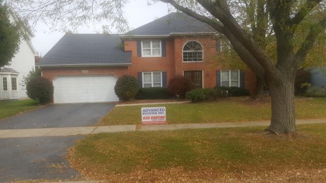 Naperville, IL - Complete roof replacement using CertainTeed Landmark shingles. Naperville, IL - Complete roof replacement using CertainTeed Landmark shingles.