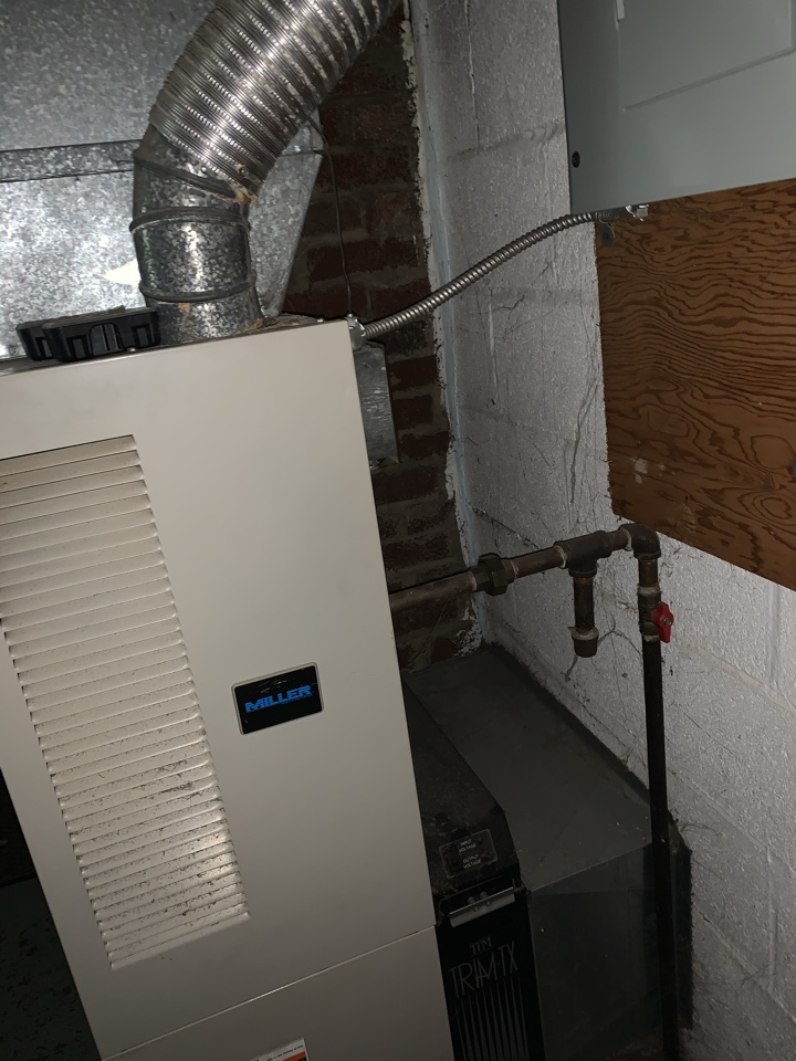 Repaired a nordyne gas furnace near Navarre Ohio. Replaced the hsi and flame sensor on heater