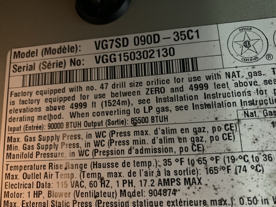 Gas heating system not heating up correctly. Found pressure switch stuck tapped on pressure switch and it unstuck now air temp furnace is heating up correctly at this time 