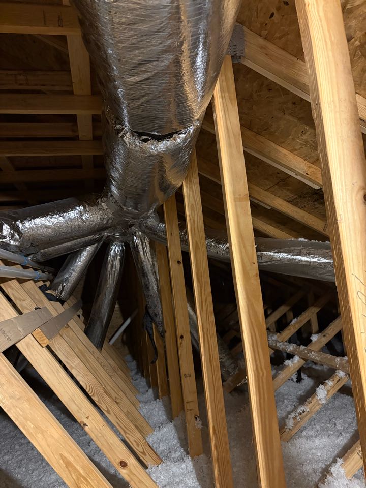 HVAC Ductwork in New Construction House 