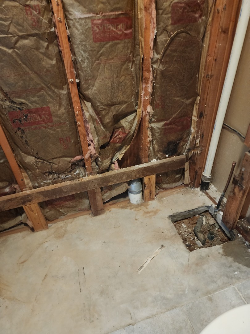 Replaced cast iron tub with 5' shower.