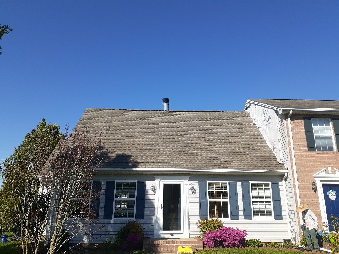 Salisbury, MD - New roof installed using GAF timberline HDZ weatherwood shingles Salisbury, MD - New roof installed using GAF timberline HDZ weatherwood shingles