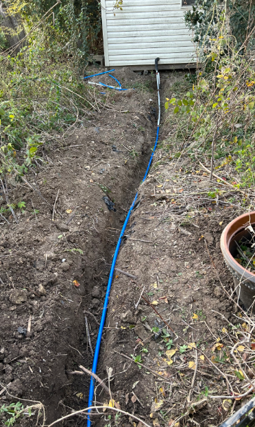 35' trenchless waterline replacement