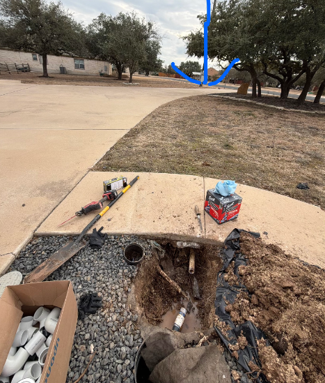 Leak detection then mainline repair