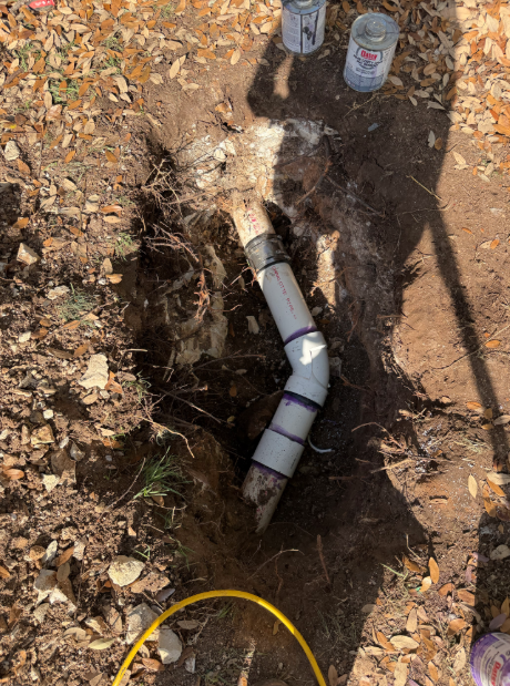 Sewer line replacement on mainline