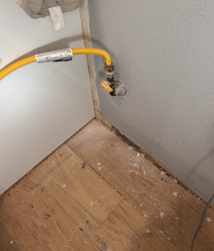 Round Rock, TX - Lowered a gas line