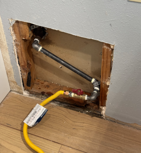 Round Rock, TX - Lowered a gas line