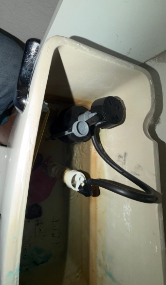 Minor repair on toilet in master bathroom