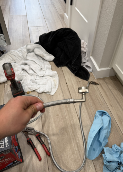 Leak detection and connect dishwasher