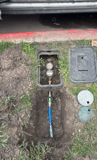 Install 3/4 PRV and homeowner shutoff valve