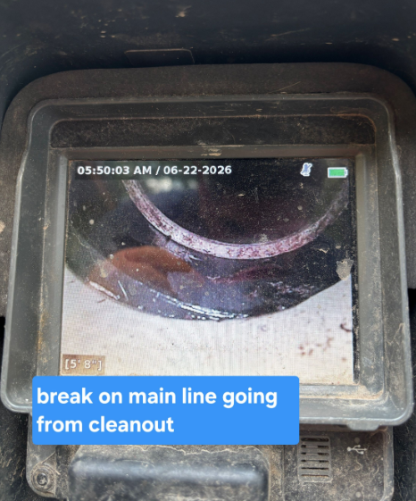 Beginning repair break under home