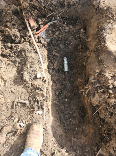 Galvanized waterline investigation