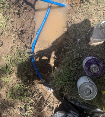 Replace pex piping after leak detection was done