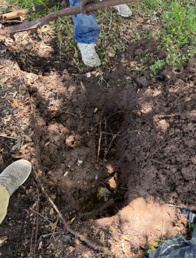 Austin, TX - Leak detection and repair break at main water meter