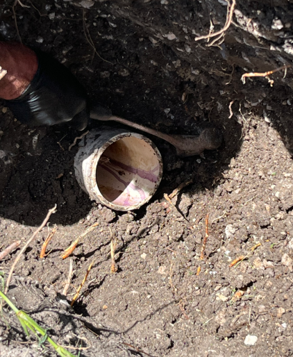 Pflugerville, TX - Sewer mainline spot repair