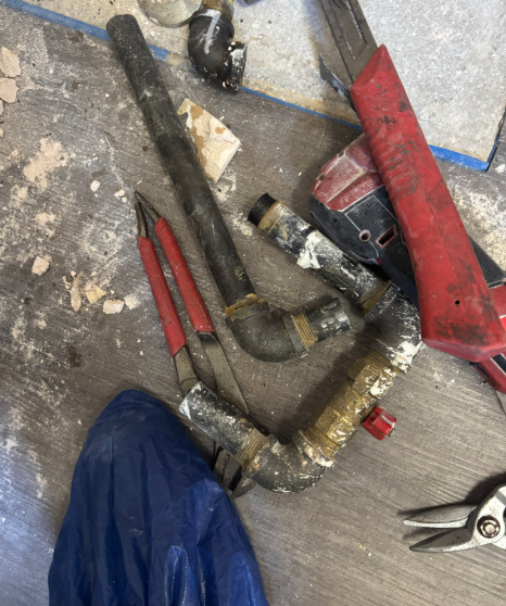 Pflugerville, TX - Remove shut off valve and cap gas line