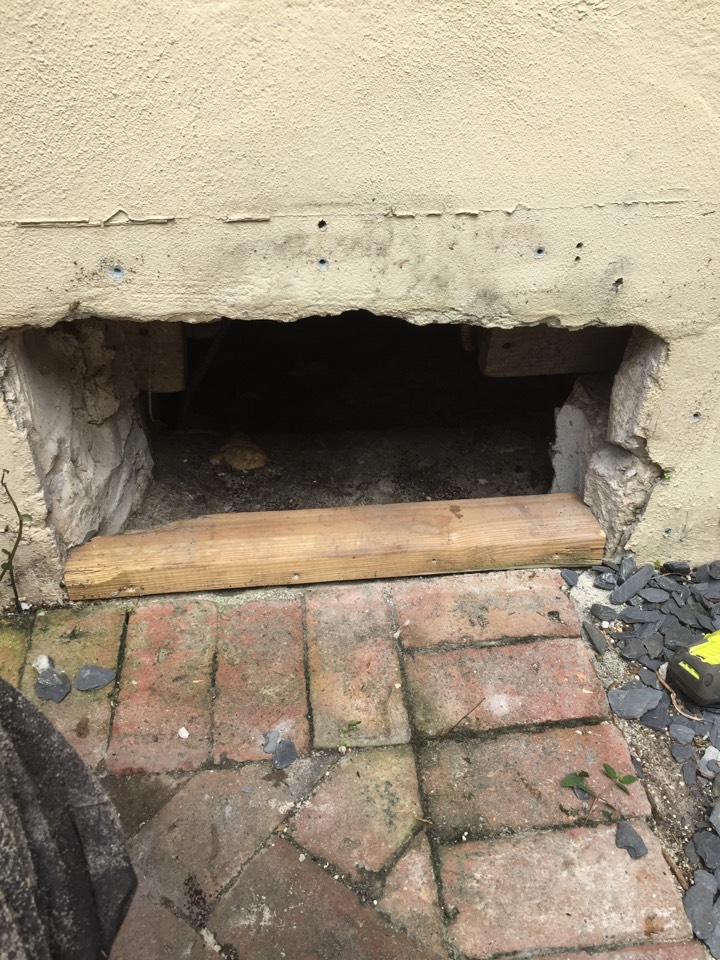 Drain repair under house