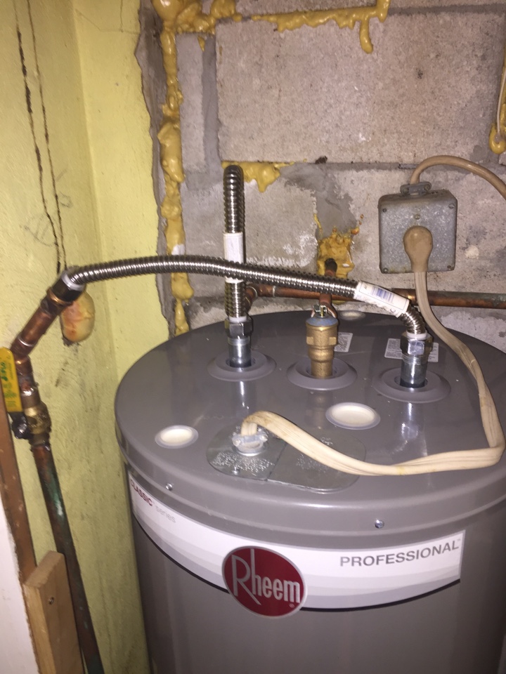 Install new water heater,toilet repair