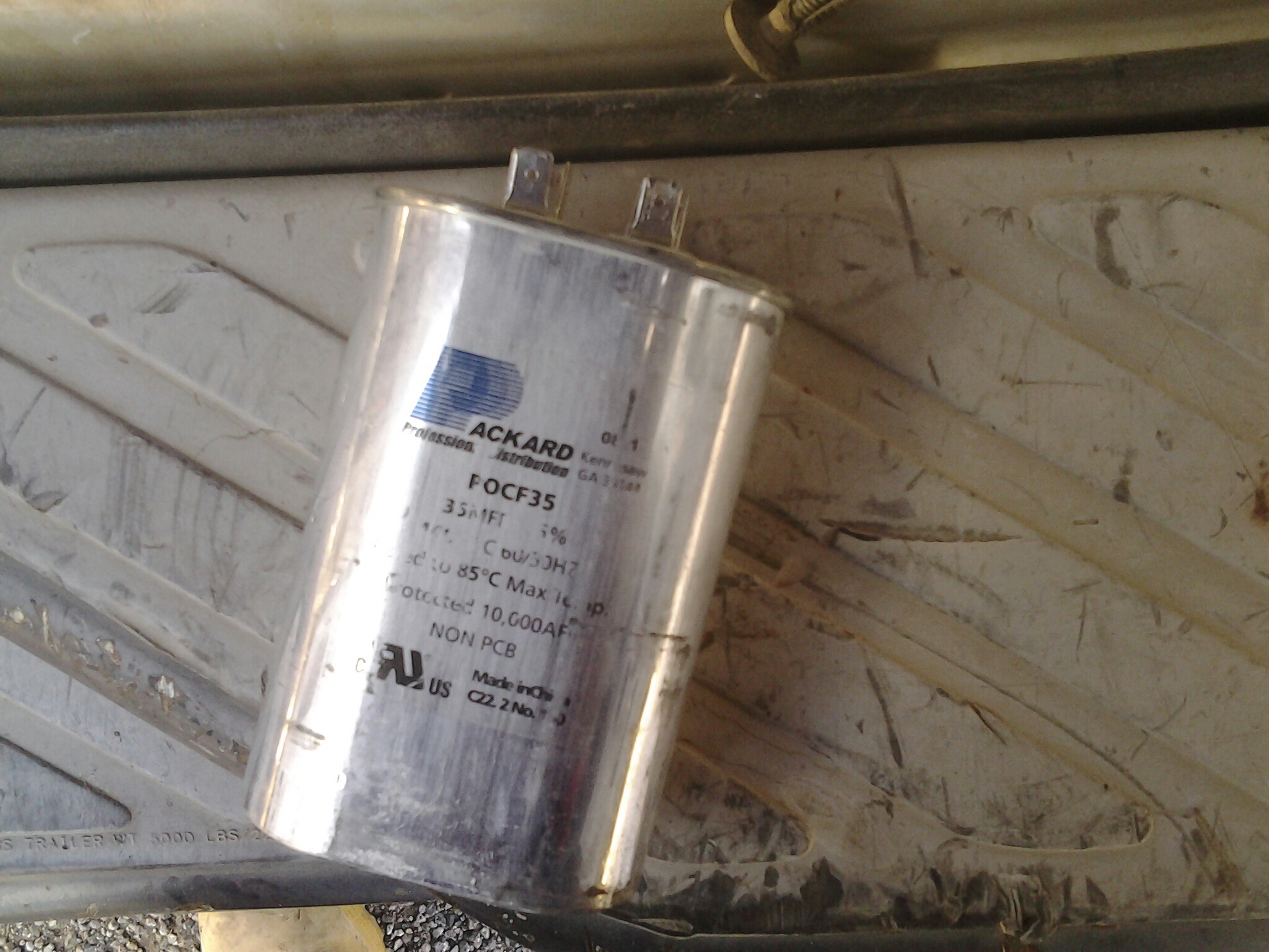 I replaced three capacitors on a Rheem package unit.