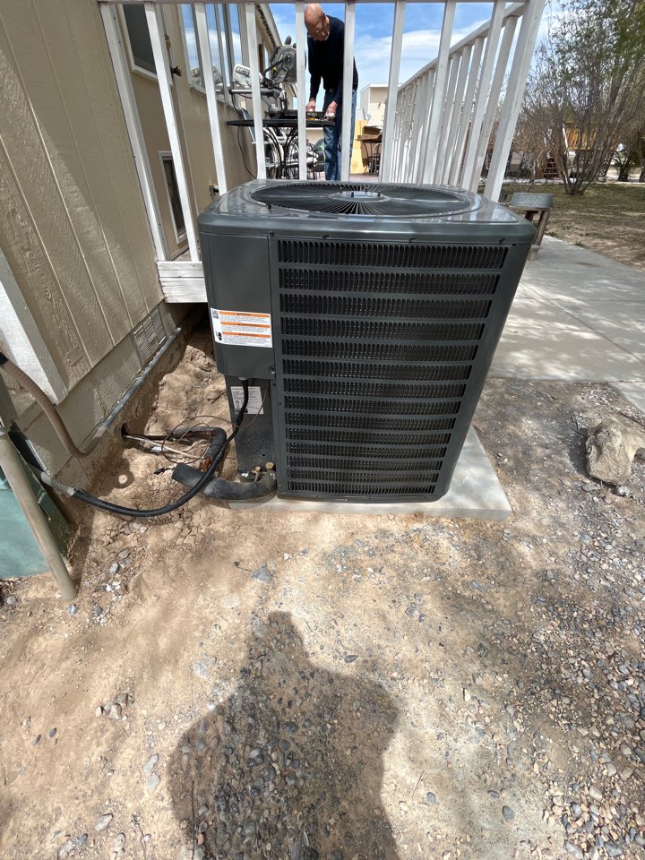 Another company install their new unit and wired the system wrong and it also got disconnected under the house.It’s been hot in Pahrump lately the customer is happy to finally have cooling 