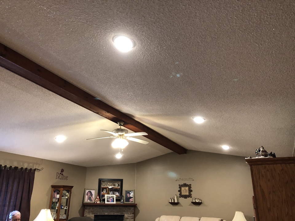 Install several LED lights on a dimmer switch to brighten up the home.