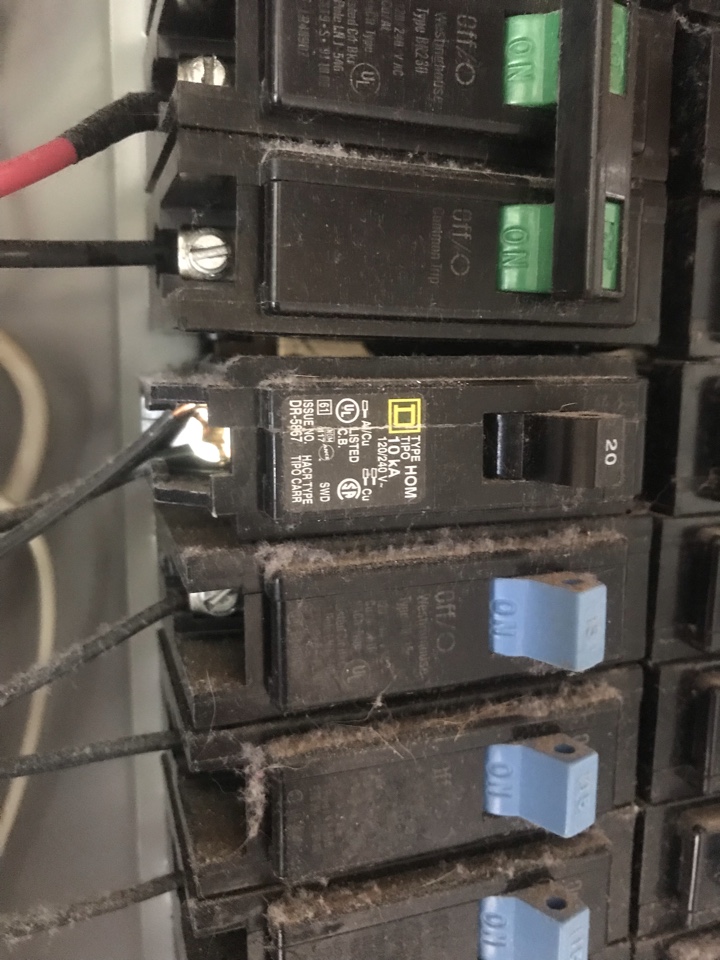 Inspection list repairs. Panel inspection, breaker replacement and open ground diagnosis in Flowery Branch
