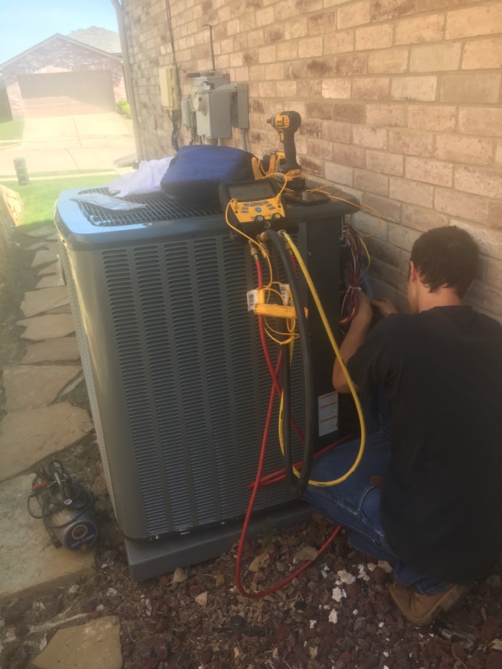 Installing 16 seer heat pump system Installing 16 seer heat pump system