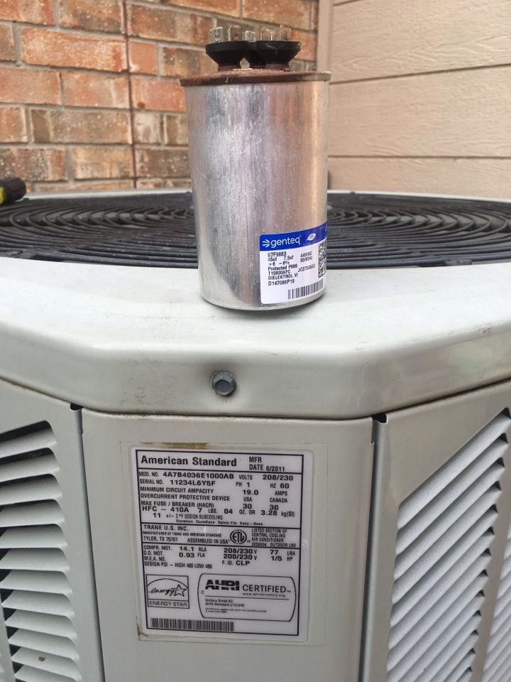 Run cap failed on 2011 Trane Run cap failed on 2011 Trane