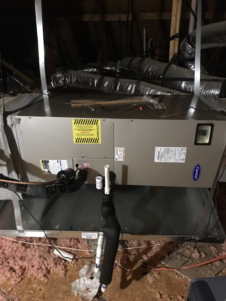 Performing a Quality Control Check on a new Bryant 3 ton 14 seer heat pump system installation