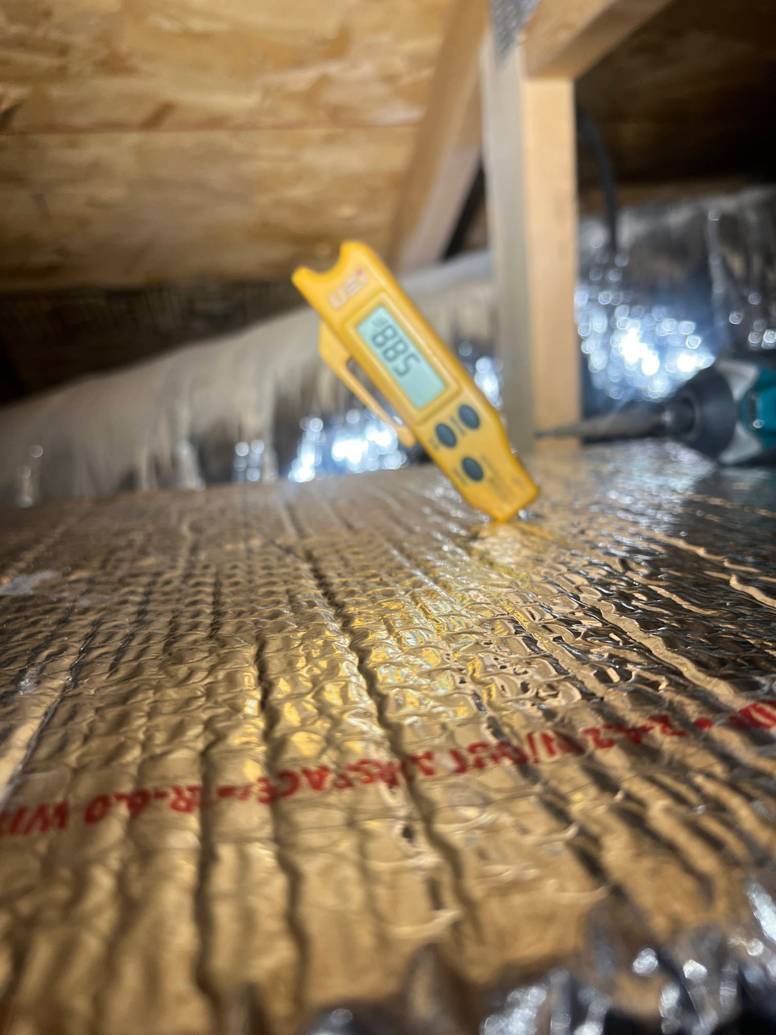 The home has a ductwork issue. The upstairs is getting satisfied at 74° and the downstairs is staying hot 82 to 85°. I checked the system and found it properly charged and is producing a low temperature split of 16°. The true gauge readings and charge will need to be evaluated once the ductwork issues are resolved on the system to verify proper charge. 