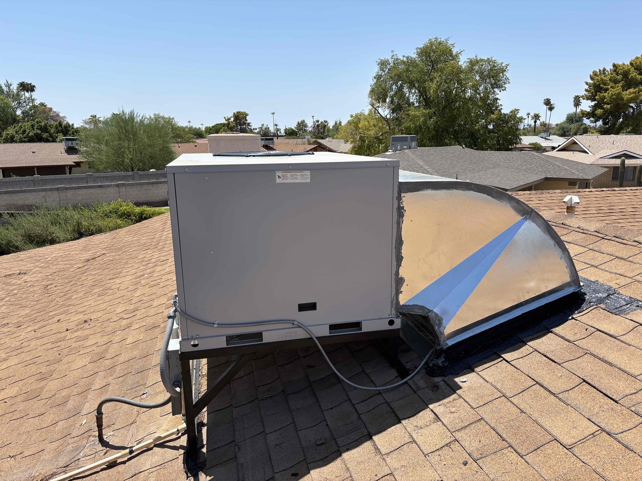 I found outdoor disconnect had a rattle, I installed foam tape to boarder to alleviate that. I also found elbow was not sealed on install. I sealed elbow and verified no air leaks.