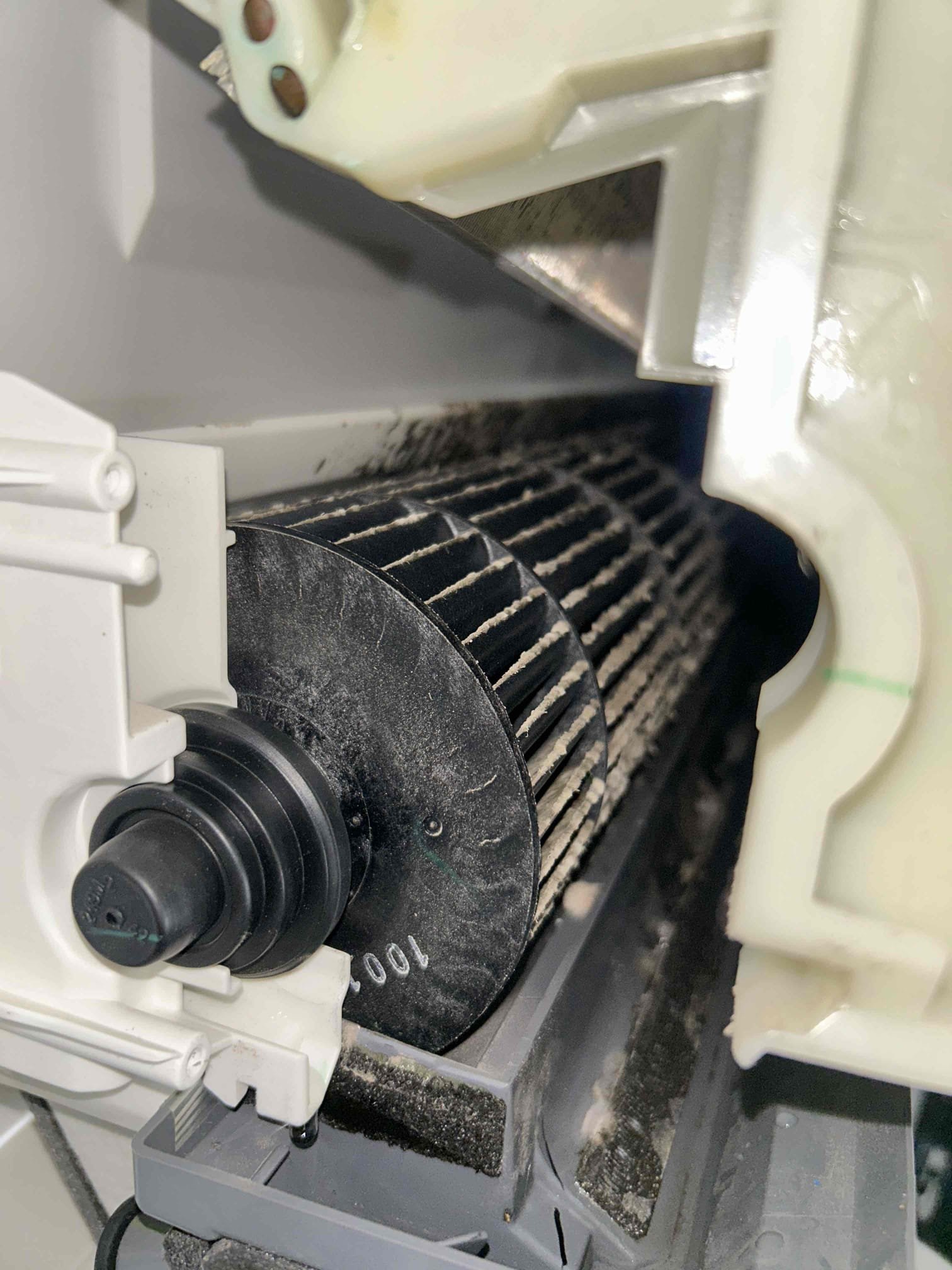 Mini split is having a hard time to cool down the garage. Appeared to be low on charge. Initial split was about 17. Performed a leak search but did not find any signs of a leak at this time. With further investigation found a very dirty blower. Recommended to clean blower prior to adding charge as it could be a corporate to the issue. After cleaning blower the split improved to a 33 degree split. Verified refrigerant levels one more time. Added .8 oz of 410a and the split is now 40 degrees. So recommended to continue their annual check up so levels can be checked prior to next years summer and verify levels have maintained. 

Ductless system blower wheel cleaning
Disassemble indoor unit and remove blower wheel
Clean and rinse indoor blower wheel
Removes dirt buildup and improves airflow and capacity

R- 410a Adjust Refrigerant level: 1st Pound
RECOMMEND LEAK SEARCH BEFORE ADJUSTING REFRIGERANT CHARGE
Purge gauges to ensure no non-condensables enter system
Use digital scale to weigh in 