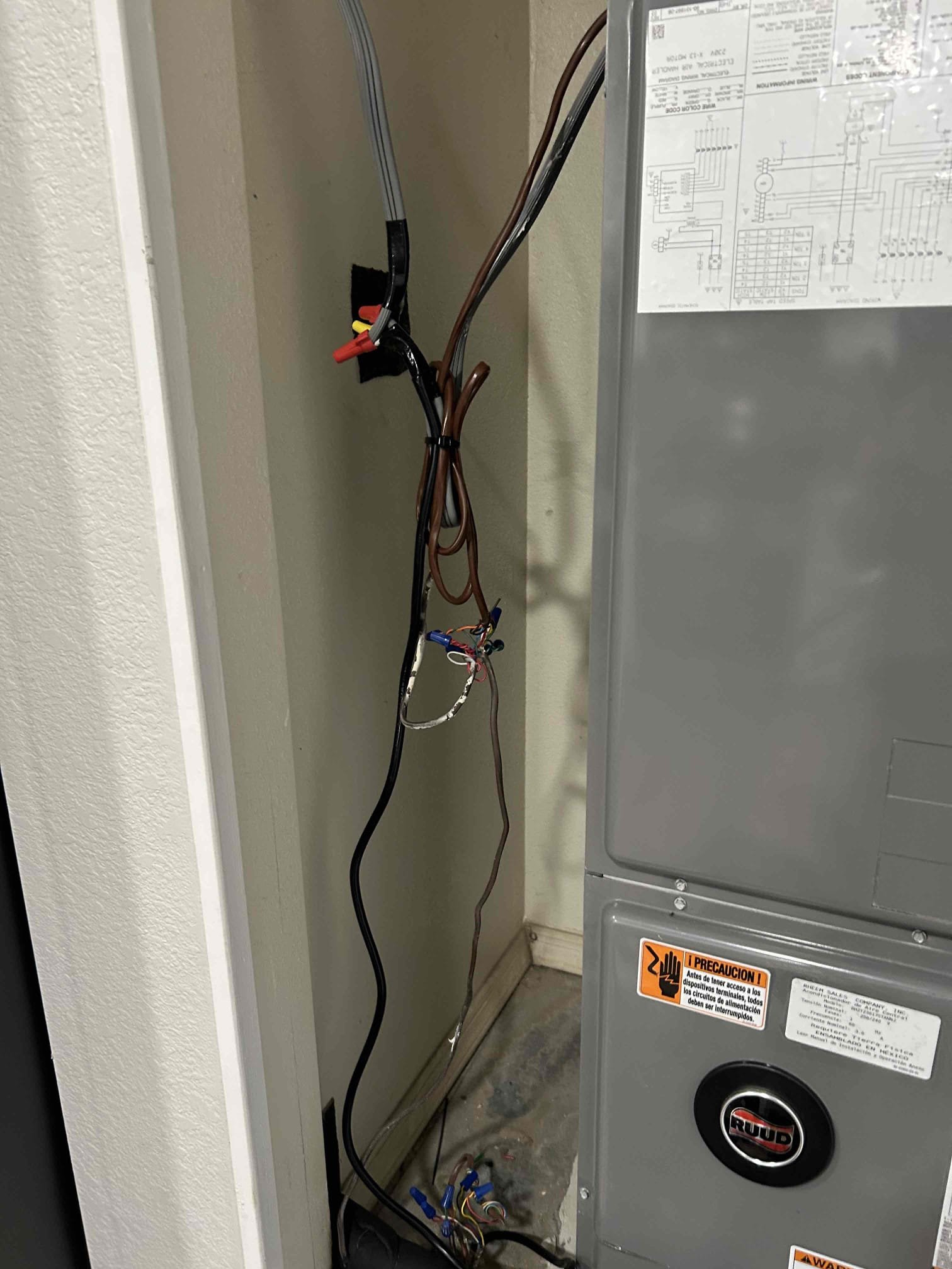 Returned to home
Installed new condensate pump
Connected safety switch
Tested pump
Working good at this time
Unable to remove male connection at AHU due to proximity of line set
Built fill pipe and left next to pump for testing

Condensate pump
