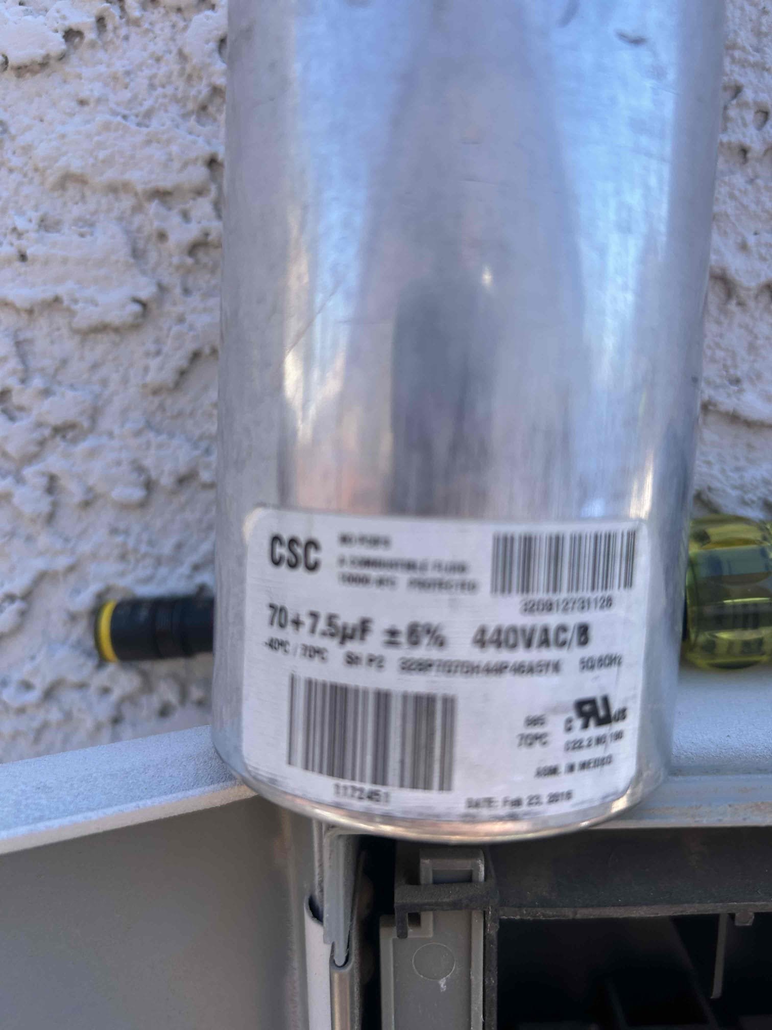 Arrived to home
Checked system
Found capacitor bad
Wrong size wire used for C terminal
Windings open
Cooled compressor
Closed windings
Installed new capacitor 
Installed inrush kit
Found others have removed the phase monitor from system

Working good at this time

*financed repairs*