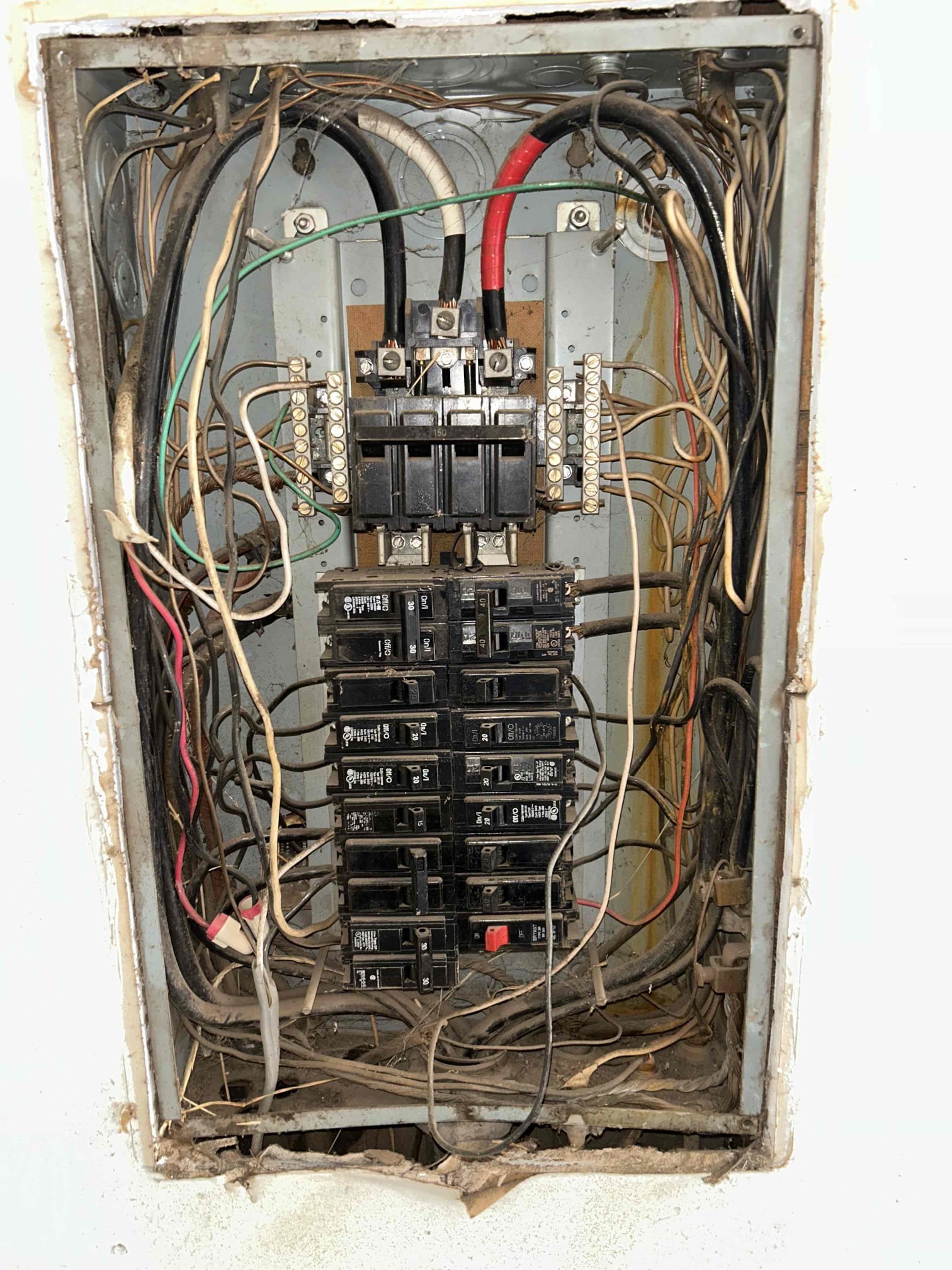 Unit. It cooling, found that 240v are not present at the disconnect. Traced voltage back and at the electrical panel all breakers appear to have voltage present. Appears that there is a voltage drop somewhere between the electrical box and the condenser unit outside. I have recommended to contact an electrician.