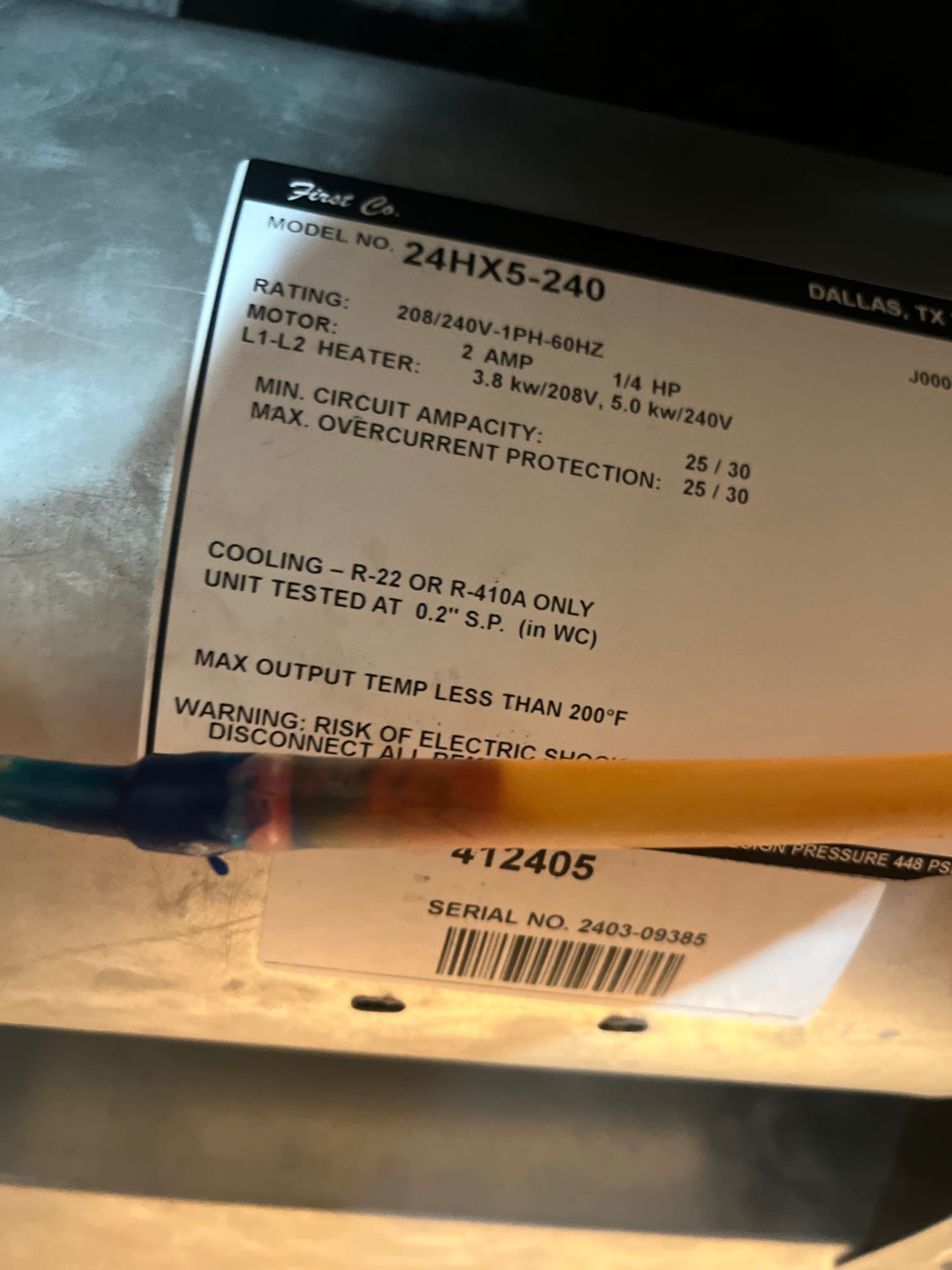 The suction line was sweating dripping into the filter. But the main problem was the condensate was clogged at the Y connection under the sink. Cleared the condensate and the unit draining properly.