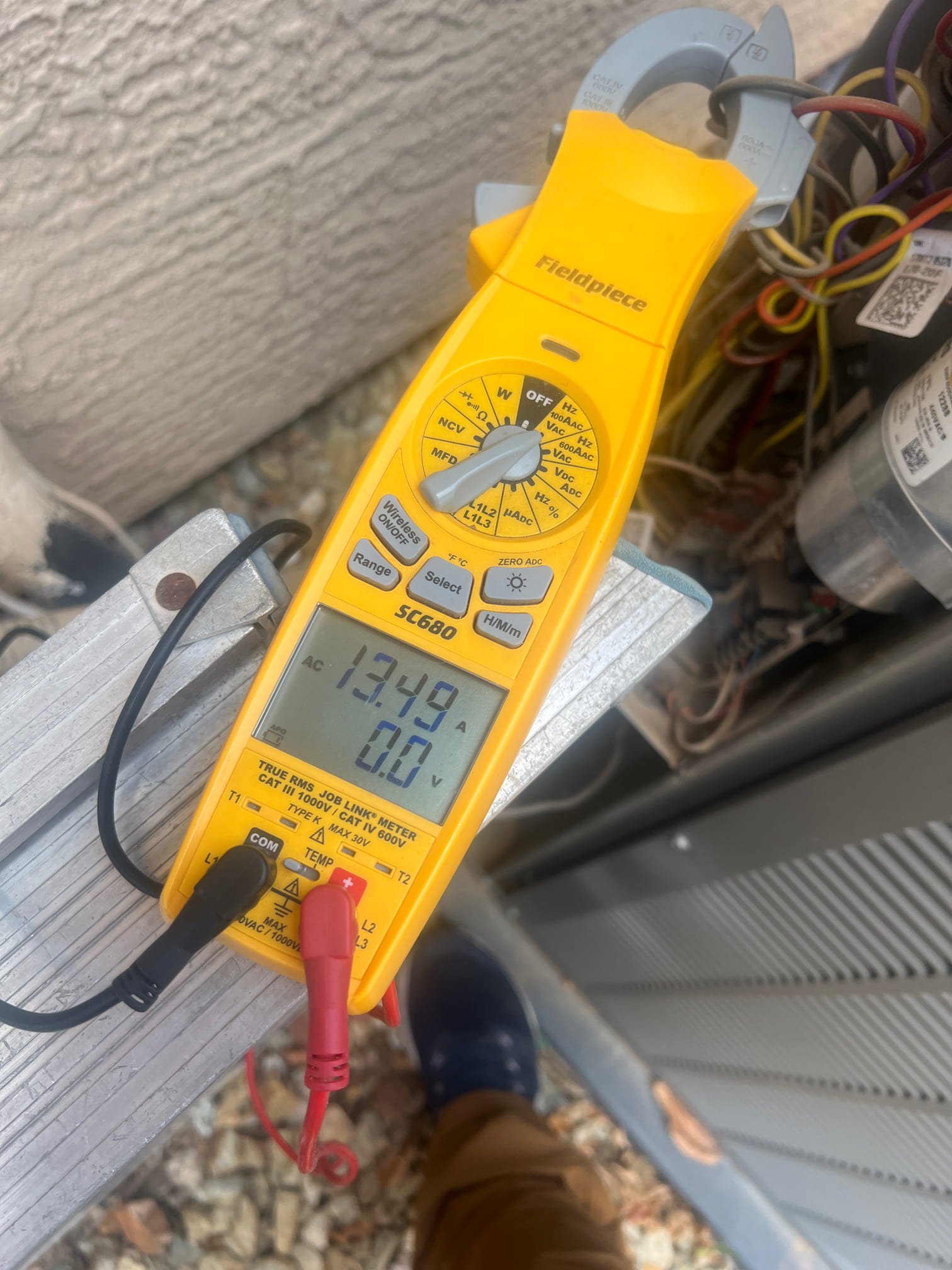 The unit was frozen over from a dirty Air filter. I defrosted the system and found it was slightly undercharged. I charge the unit back to factory specifications and the unit unit is operating properly at this time.