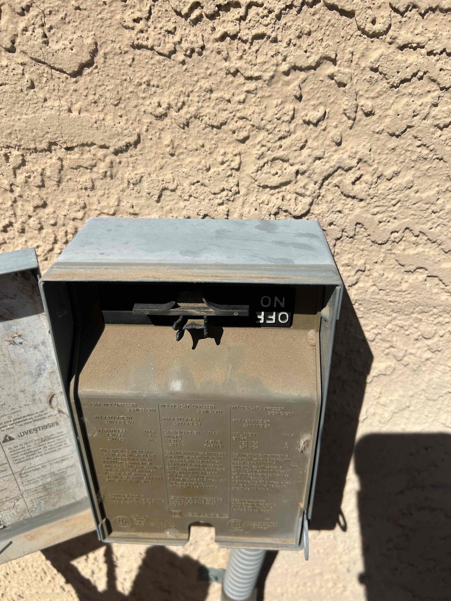Arrived to home
Checked system
Found Contactor burnt and pitted
Disconnect broken


Contactor
Disconnect
Membership

**dual capacitor at lowest allowable limits - amps still ok

Financed per office