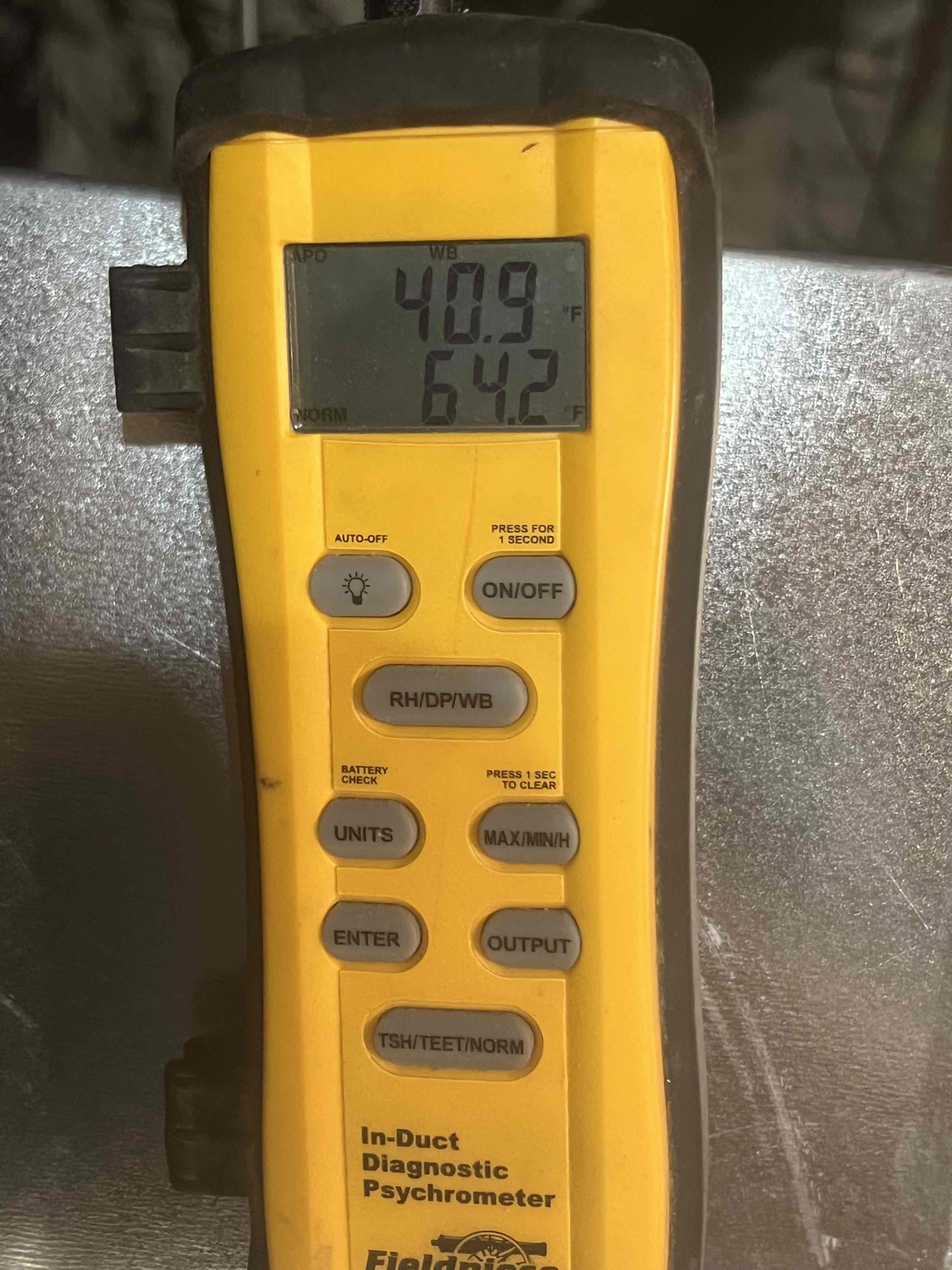 Pitched units correctly charged, put in accurate cooling blower on high
