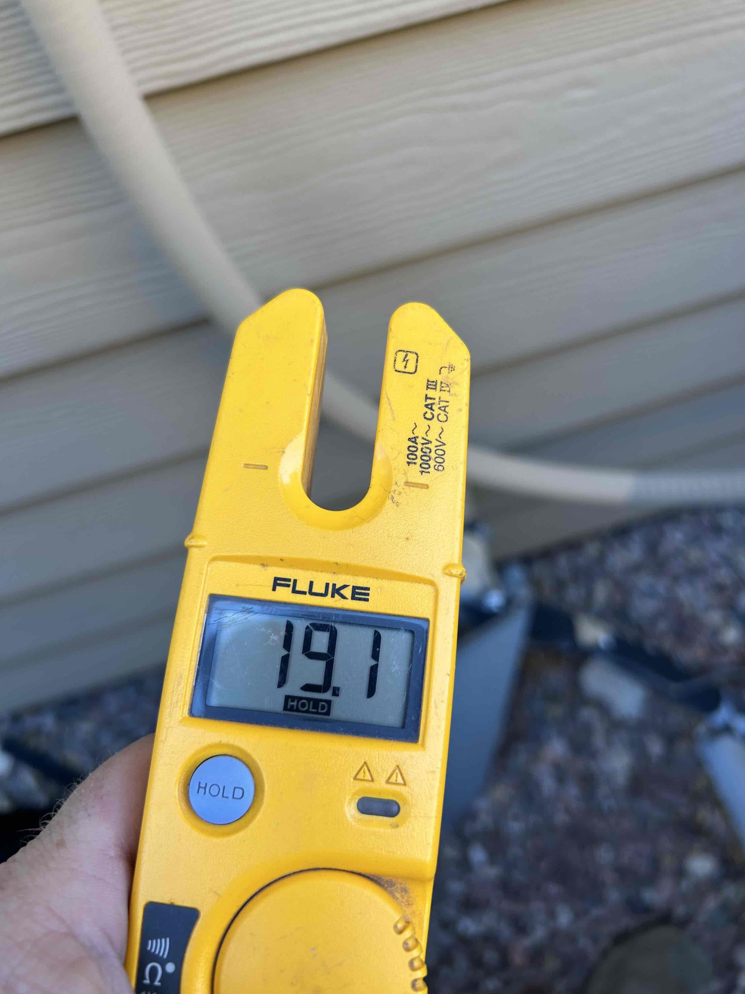 Arrived to home
Set thermostat to cool
Checked system
Found factory hole in blower cabinet never sealed
Temp split on the lower end
Pressures ok
Windings on compressor show signs of failing
Contactor burnt and pitted
Condenser fan motor bad bearings/over amping
Fan motor failed while on site
Turned system off to prevent more damage

Due to age and deterioration highly recommend replacement