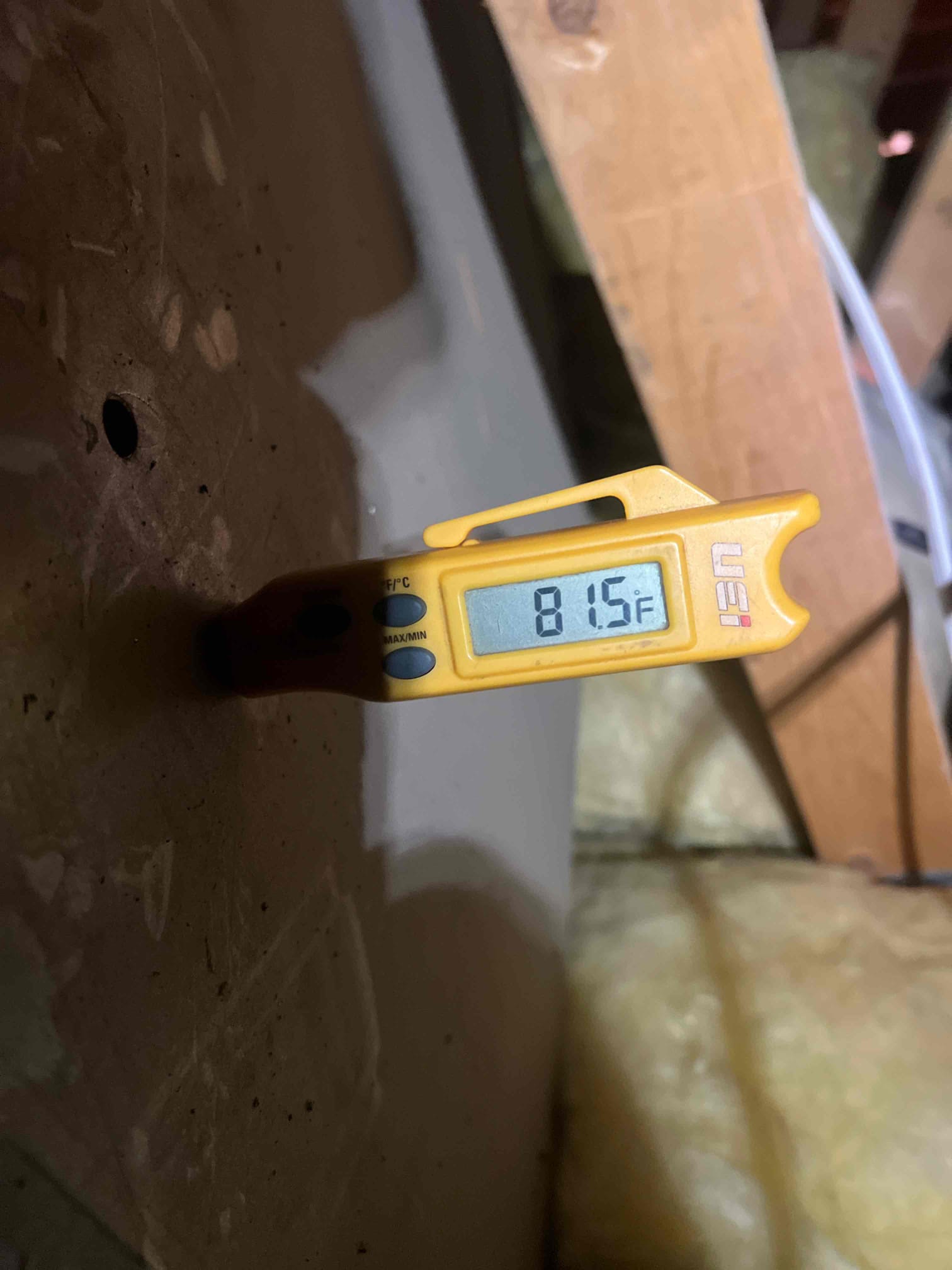 The homeowner experienced turning the system on, and it would click to run and then going to waiting mode for equipment. I checked over the system and all the low-voltage wiring. The contactor coil is starting to fail. Taking an om reading and pushing in the contactor, I found it would go from, 16 ohms down to in some cases .05 ohms losing resistance. This will cause a drop in voltage at the transformer resetting the thermostat. I replaced the contactor. The air handler has water in the secondary pan and the insulation inside the cabinet is wet. the supply Plenum is tapped straight off the end and this will cause higher velocity airflow through the coil making the condensate pan into the cabinet. I gave the homeowner a rough estimate for a replacing the supply Plenum. The unit unit is operating properly at this time for conditions 