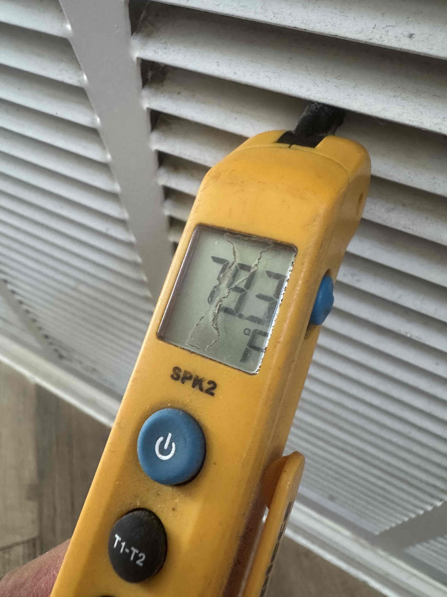 System is low on charge. Unit is from 2007 and contains R22 refrigerant. A leak search is recommended to pin point location of leak, or consider replacement of equipment due to age.